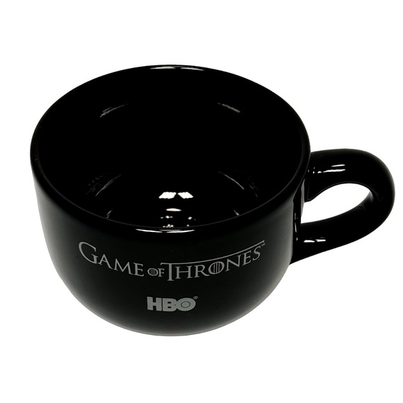 Game of Thrones HBO Black Coffee Mug Tea Set of 2 Ceramic M Ware Fantasy TV Gift - Picture 4 of 10
